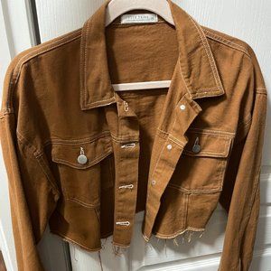 Brown Cropped Jacket